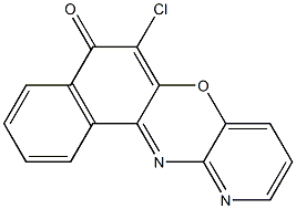 6-chloro-5H-naphtho[2,1-b]pyrido[2,3-e][1,4]oxazin-5-one 结构式