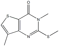 3,7-dimethyl-2-(methylthio)-3,4-dihydrothieno[3,2-d]pyrimidin-4-one 结构式