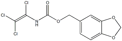 1,3-benzodioxol-5-ylmethyl N-(1,2,2-trichlorovinyl)carbamate 结构式