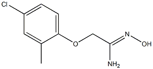 2-(4-chloro-2-methylphenoxy)-N'-hydroxyethanimidamide 结构式