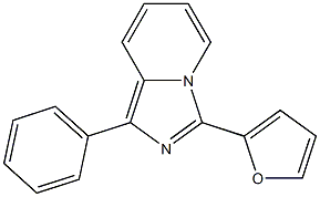 3-(2-furyl)-1-phenylimidazo[1,5-a]pyridine 结构式