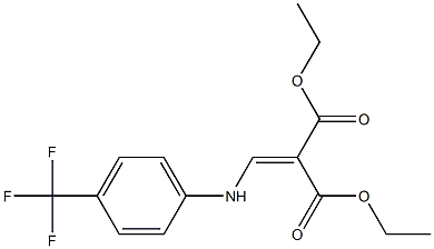 diethyl 2-{[4-(trifluoromethyl)anilino]methylidene}malonate 结构式