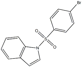 1-[(4-bromophenyl)sulfonyl]-1H-indole 结构式