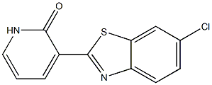 3-(6-chloro-1,3-benzothiazol-2-yl)-2(1H)-pyridinone 结构式