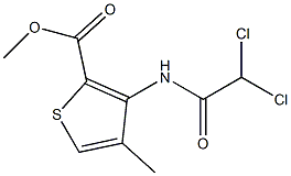 methyl 3-[(2,2-dichloroacetyl)amino]-4-methylthiophene-2-carboxylate 结构式