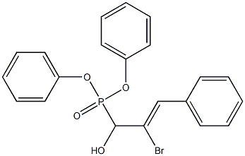 2-bromo-1-(diphenylphosphoryl)-3-phenylprop-2-en-1-ol 结构式