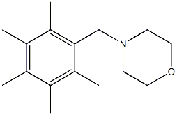 4-(2,3,4,5,6-pentamethylbenzyl)morpholine 结构式