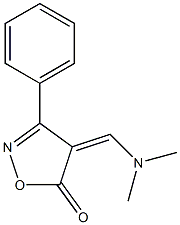 4-[(dimethylamino)methylidene]-3-phenyl-4,5-dihydroisoxazol-5-one 结构式