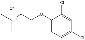 2-(2,4-dichlorophenoxy)-N,N-dimethyl-1-ethanaminium chloride 结构式