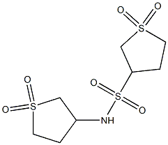 N3-(1,1-dioxotetrahydro-1H-1lambda~6~-thiophen-3-yl)-1,1-dioxotetrahydro-1H-1lambda~6~-thiophene-3-sulfonamide 结构式