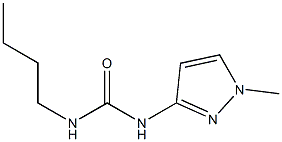 N-butyl-N'-(1-methyl-1H-pyrazol-3-yl)urea 结构式