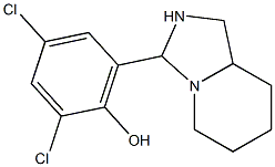 2,4-dichloro-6-perhydroimidazo[1,5-a]pyridin-3-ylphenol 结构式