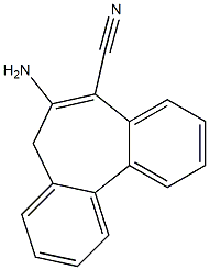 6-amino-5H-dibenzo[a,c]cycloheptene-7-carbonitrile 结构式