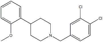 1-(3,4-dichlorobenzyl)-4-(2-methoxyphenyl)piperidine 结构式