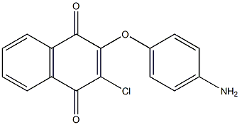 2-(4-aminophenoxy)-3-chloro-1,4-dihydronaphthalene-1,4-dione 结构式