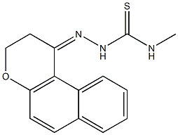 N1-methyl-2-(2,3-dihydro-1H-benzo[f]chromen-1-yliden)hydrazine-1-carbothioamide 结构式