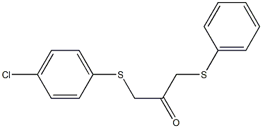 1-[(4-chlorophenyl)sulfanyl]-3-(phenylsulfanyl)acetone 结构式