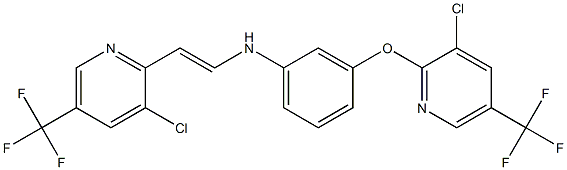 3-{[3-chloro-5-(trifluoromethyl)-2-pyridinyl]oxy}-N-{2-[3-chloro-5-(trifluoromethyl)-2-pyridinyl]vinyl}aniline 结构式