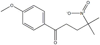 1-(4-methoxyphenyl)-4-methyl-4-nitro-1-pentanone 结构式