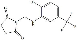 1-{[2-chloro-5-(trifluoromethyl)anilino]methyl}pyrrolidine-2,5-dione 结构式