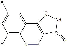 6,8-difluoro-2,3-dihydro-1H-pyrazolo[4,3-c]quinolin-3-one 结构式