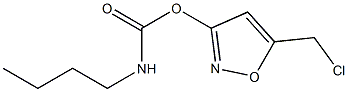 5-(chloromethyl)-3-isoxazolyl N-butylcarbamate 结构式