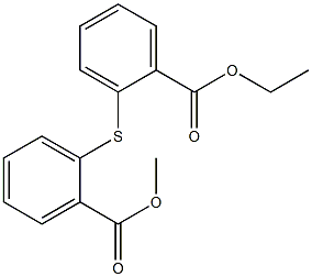 ethyl 2-{[2-(methoxycarbonyl)phenyl]thio}benzoate 结构式