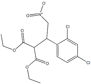 diethyl 2-[1-(2,4-dichlorophenyl)-2-nitroethyl]malonate 结构式