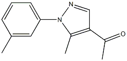 1-[5-methyl-1-(3-methylphenyl)-1H-pyrazol-4-yl]ethan-1-one 结构式