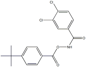 N-{[4-(tert-butyl)benzoyl]oxy}-3,4-dichlorobenzamide 结构式