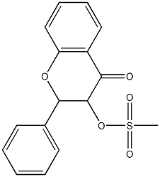 4-oxo-2-phenyl-3,4-dihydro-2H-chromen-3-yl methanesulfonate 结构式