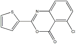 5-chloro-2-(2-thienyl)-4H-3,1-benzoxazin-4-one 结构式