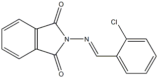 2-[(2-chlorobenzylidene)amino]isoindoline-1,3-dione 结构式