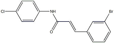 (E)-3-(3-bromophenyl)-N-(4-chlorophenyl)-2-propenamide 结构式