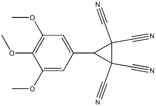 3-(3,4,5-trimethoxyphenyl)cyclopropane-1,1,2,2-tetracarbonitrile 结构式