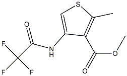 methyl 2-methyl-4-[(2,2,2-trifluoroacetyl)amino]thiophene-3-carboxylate 结构式