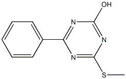 4-(methylthio)-6-phenyl-1,3,5-triazin-2-ol 结构式