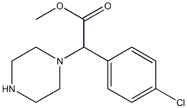 methyl (4-chlorophenyl)(piperazin-1-yl)acetate 结构式