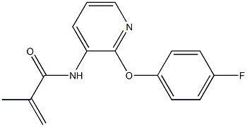 N1-[2-(4-fluorophenoxy)-3-pyridyl]-2-methylacrylamide 结构式