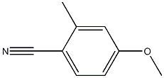 4-methoxy-2-methylbenzenecarbonitrile 结构式