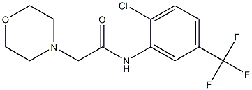 N-[2-chloro-5-(trifluoromethyl)phenyl]-2-morpholinoacetamide 结构式