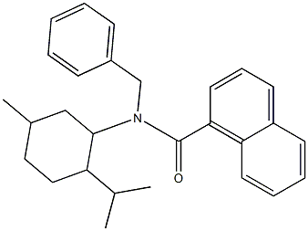 N1-benzyl-N1-(2-isopropyl-5-methylcyclohexyl)-1-naphthamide 结构式