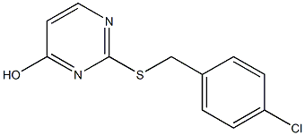 2-[(4-chlorobenzyl)thio]pyrimidin-4-ol 结构式