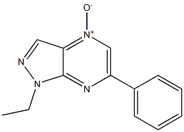 1-ethyl-6-phenyl-1H-pyrazolo[3,4-b]pyrazin-4-ium-4-olate 结构式