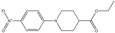 ethyl 1-(4-nitrophenyl)piperidine-4-carboxylate 结构式