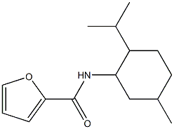 N2-(2-isopropyl-5-methylcyclohexyl)-2-furamide 结构式