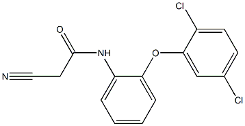 N1-[2-(2,5-dichlorophenoxy)phenyl]-2-cyanoacetamide 结构式