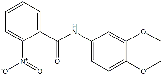 N-(3,4-dimethoxyphenyl)-2-nitrobenzenecarboxamide 结构式