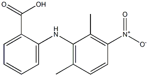 2-(2,6-dimethyl-3-nitroanilino)benzoic acid 结构式