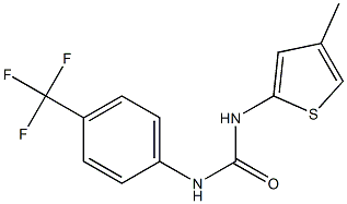 N-(4-methyl-2-thienyl)-N'-[4-(trifluoromethyl)phenyl]urea 结构式